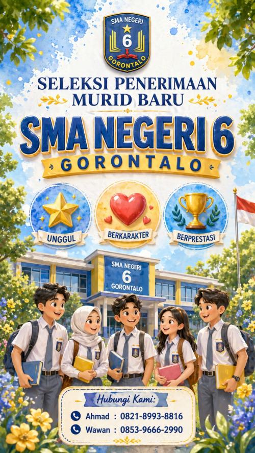 SPMB SMA Negeri 6 Gorontalo 2026/2027